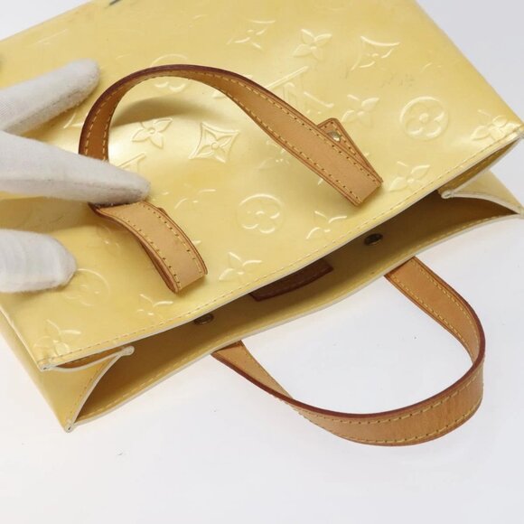 LOUIS VUITTON Monogram Vernis Reade PM Hand Bag Perle M91336 LV Auth 116705 - Picture 7 of 16